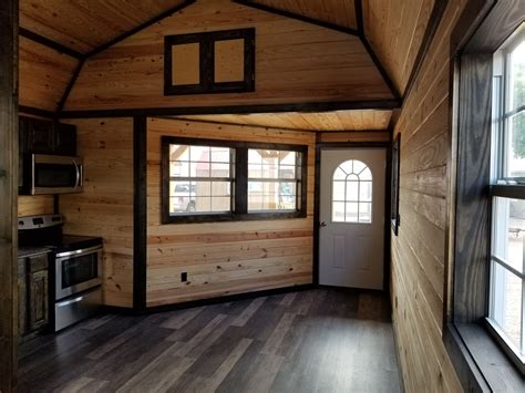 14x40 lofted barn cabin tiny home office. . 14x40 finished cabin